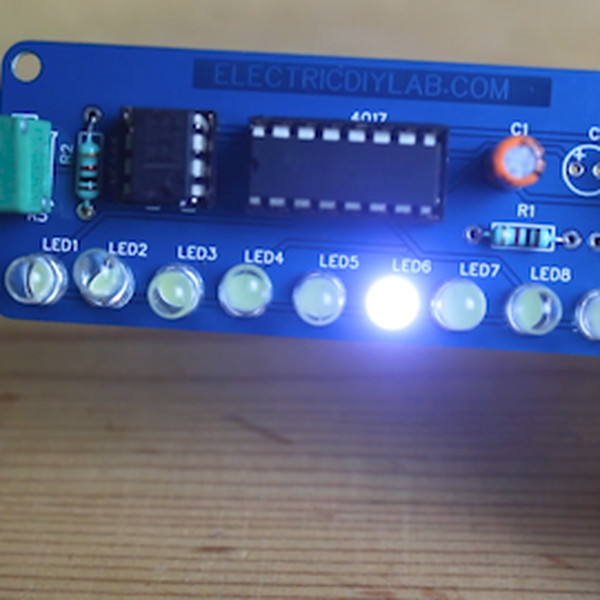 CD4017 LED Chaser Circuit Hackaday Io