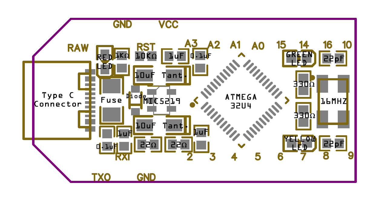 Arduino pro micro 5V 16MHz - clone - Opencircuit