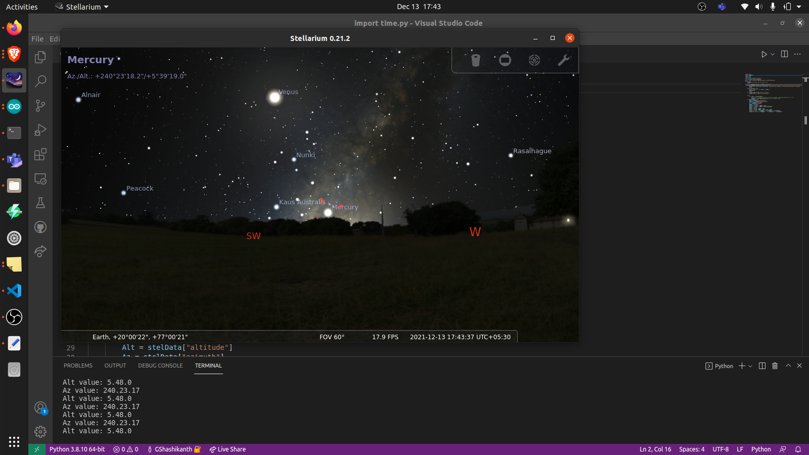 Gallery | GOTO telescope using arduino and Stellarium | Hackaday.io