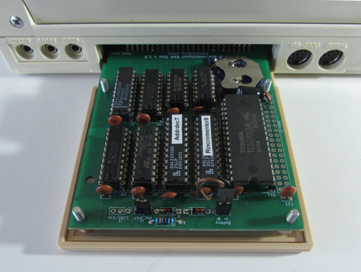 Gallery | 120 kByte RAM Disk for the Epson PX-4 and PX-8 | Hackaday.io