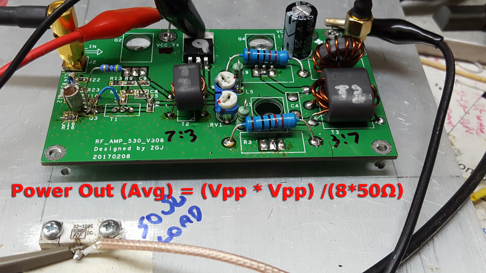 Rf amp 530 v306 схема