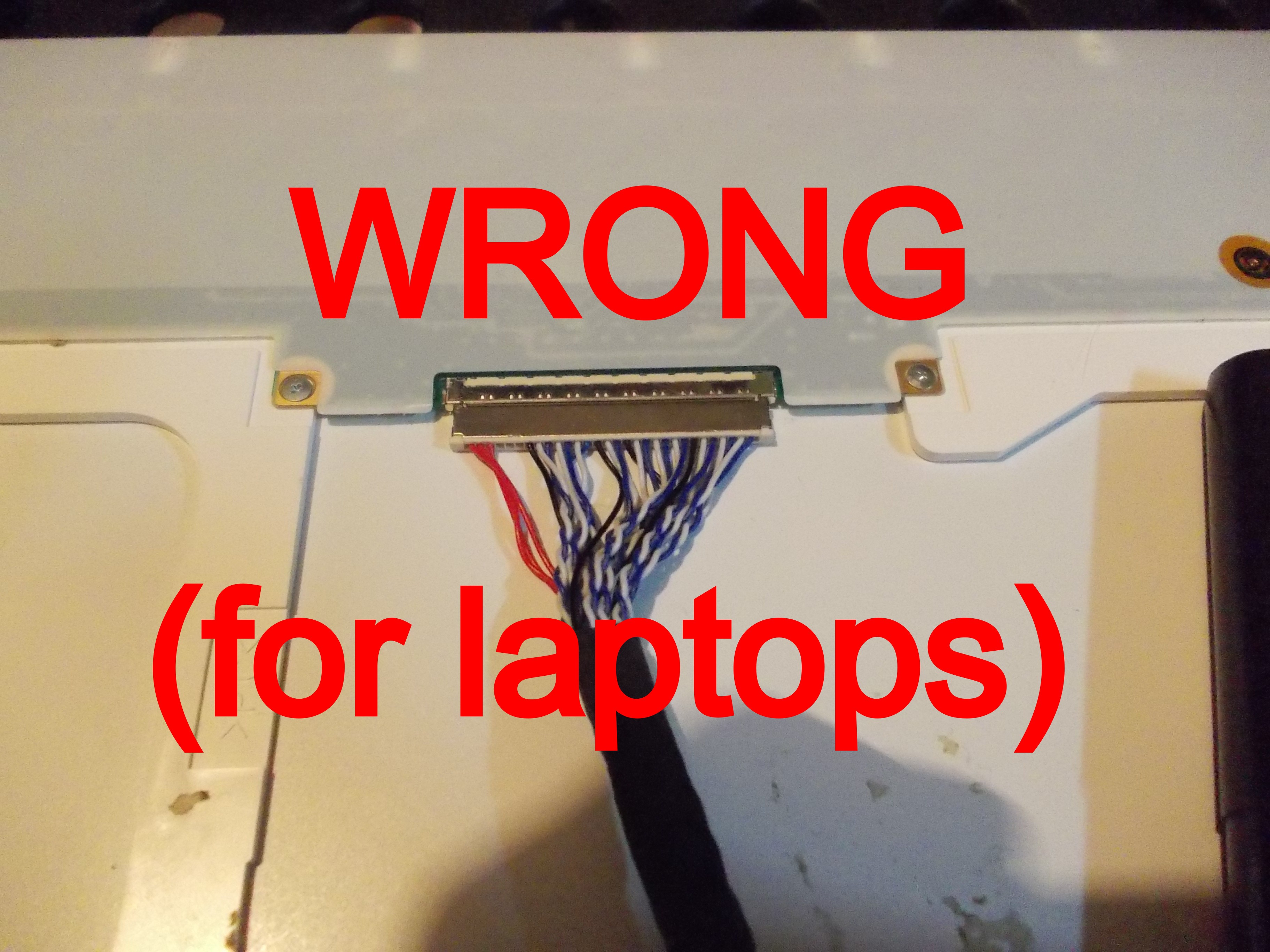 Common LVDS laptop panel pinouts, Details