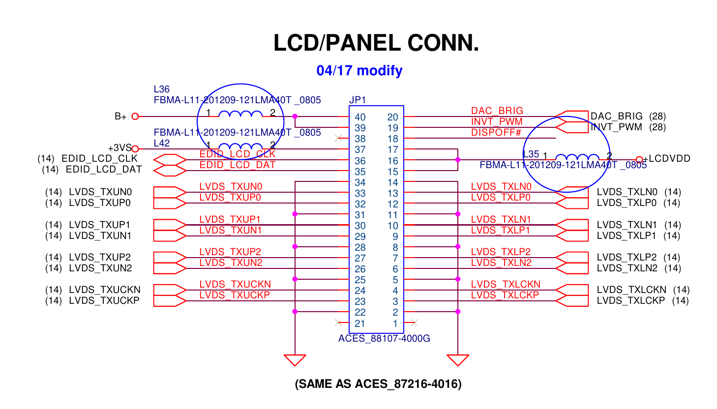 LVDS Pinout PDF, PDF, Electrical Equipment