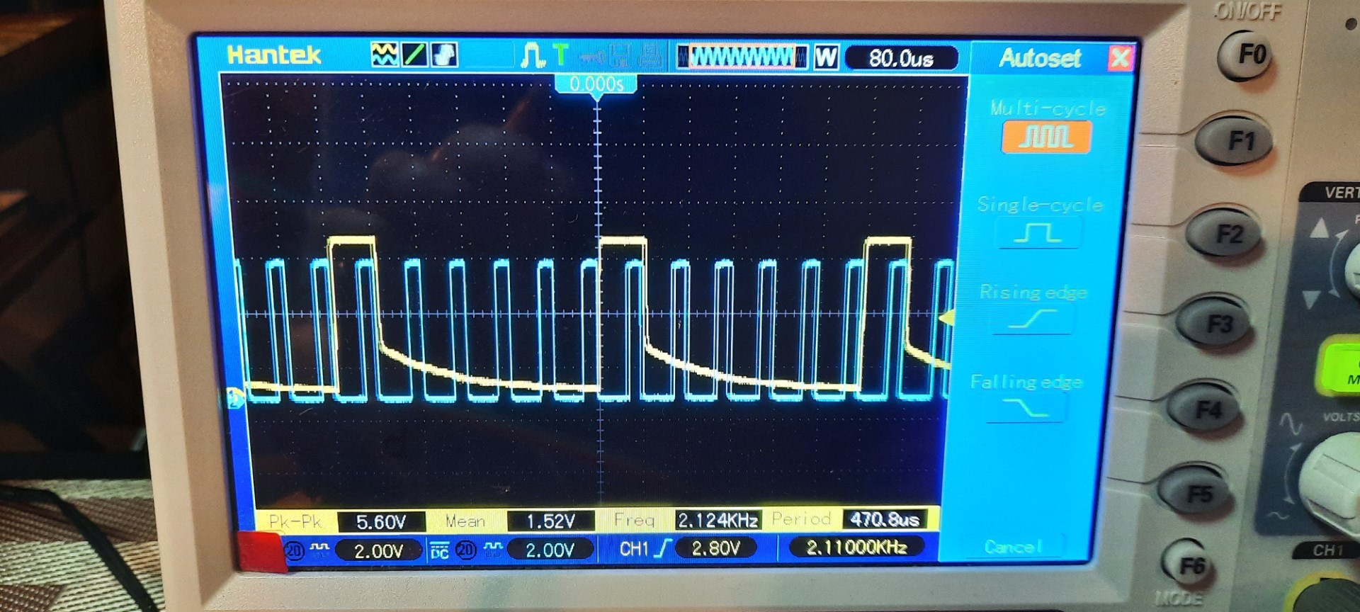 Problematic TMS1600 signal levels