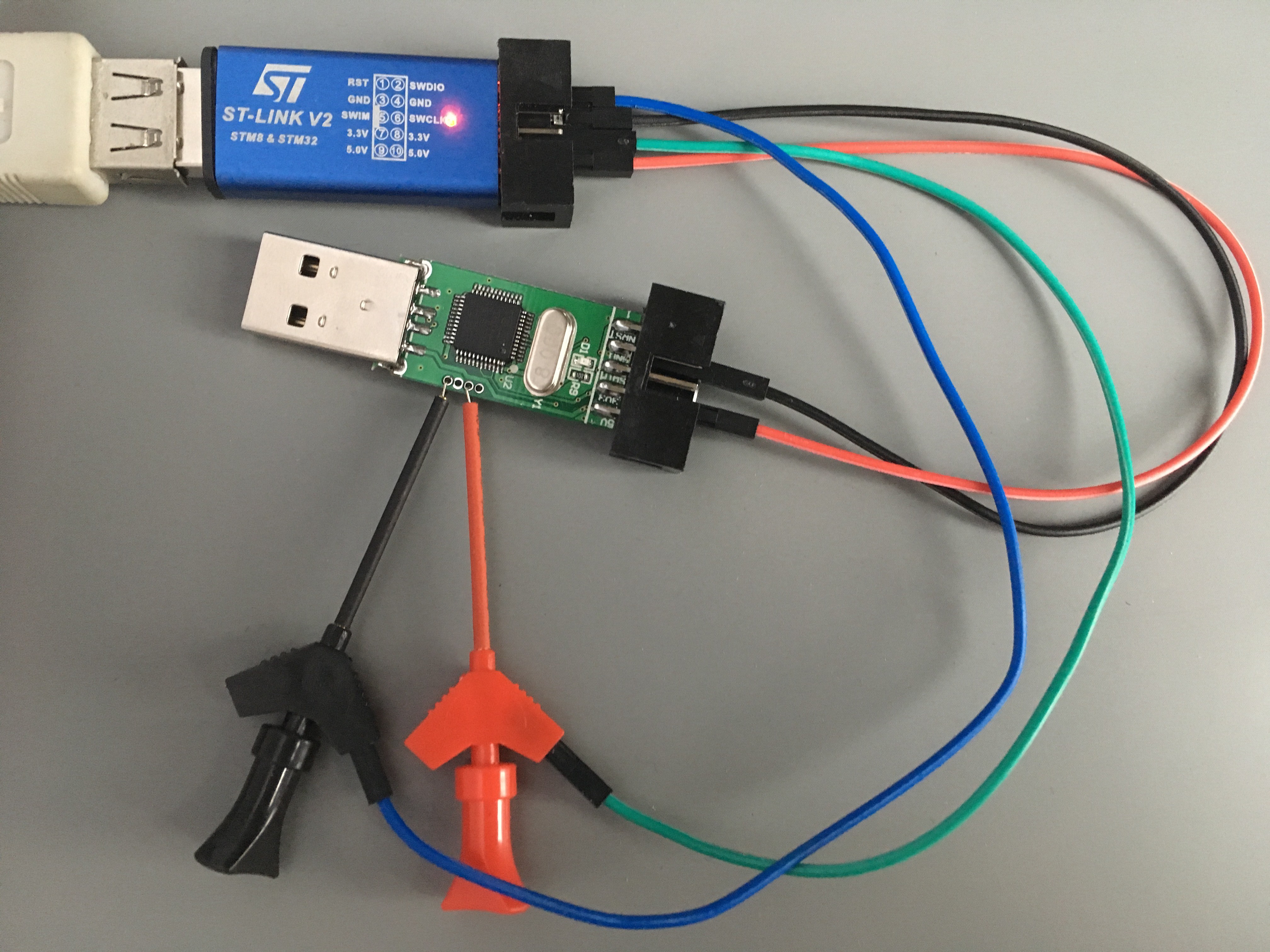 Прошить st link v2 китайский через usb