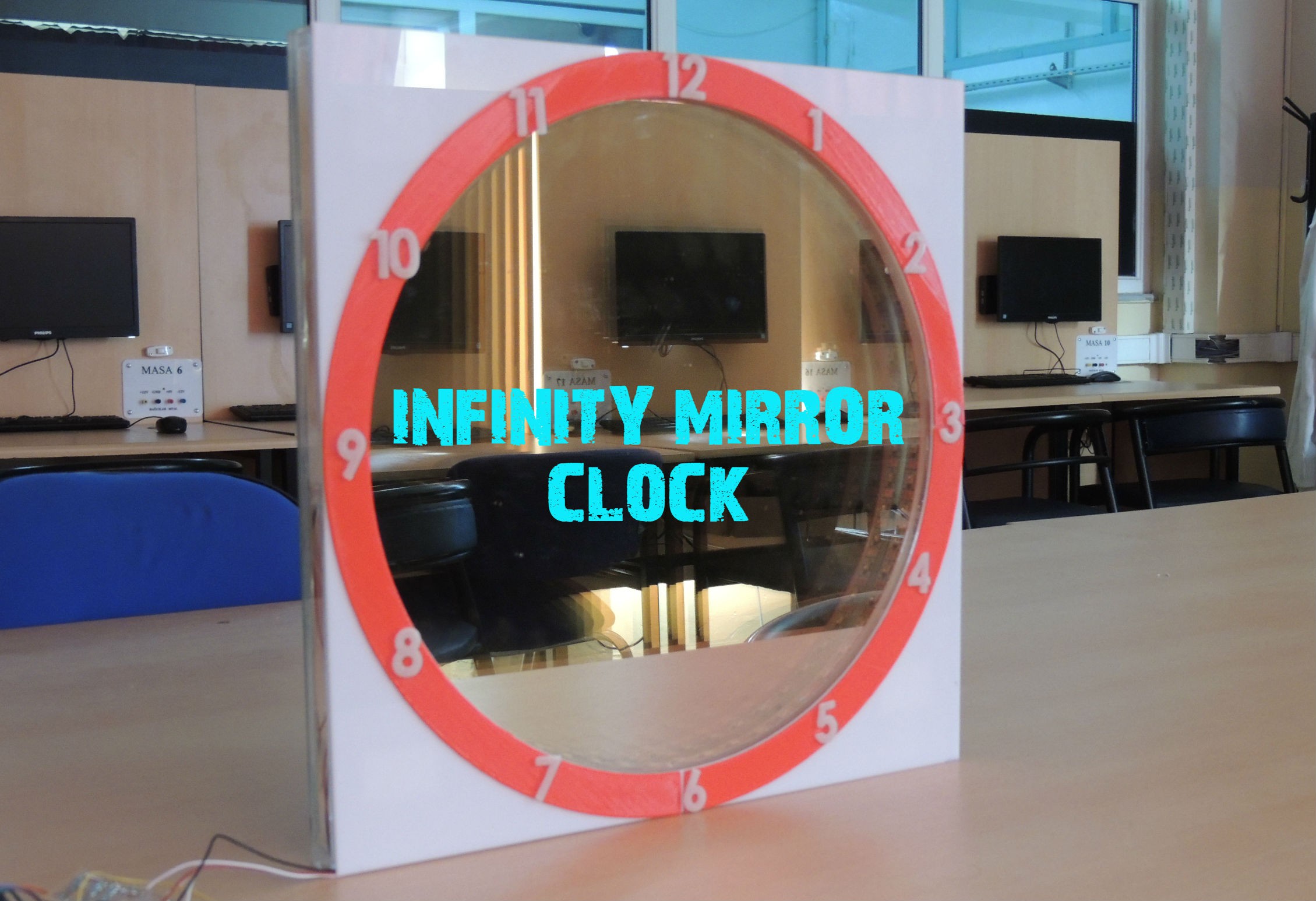 Часы и зеркало тест. Infinity Mirror. Infinity Mirror Arduino. Зеркало с часами. Часы Mirror by Efe Ayna.