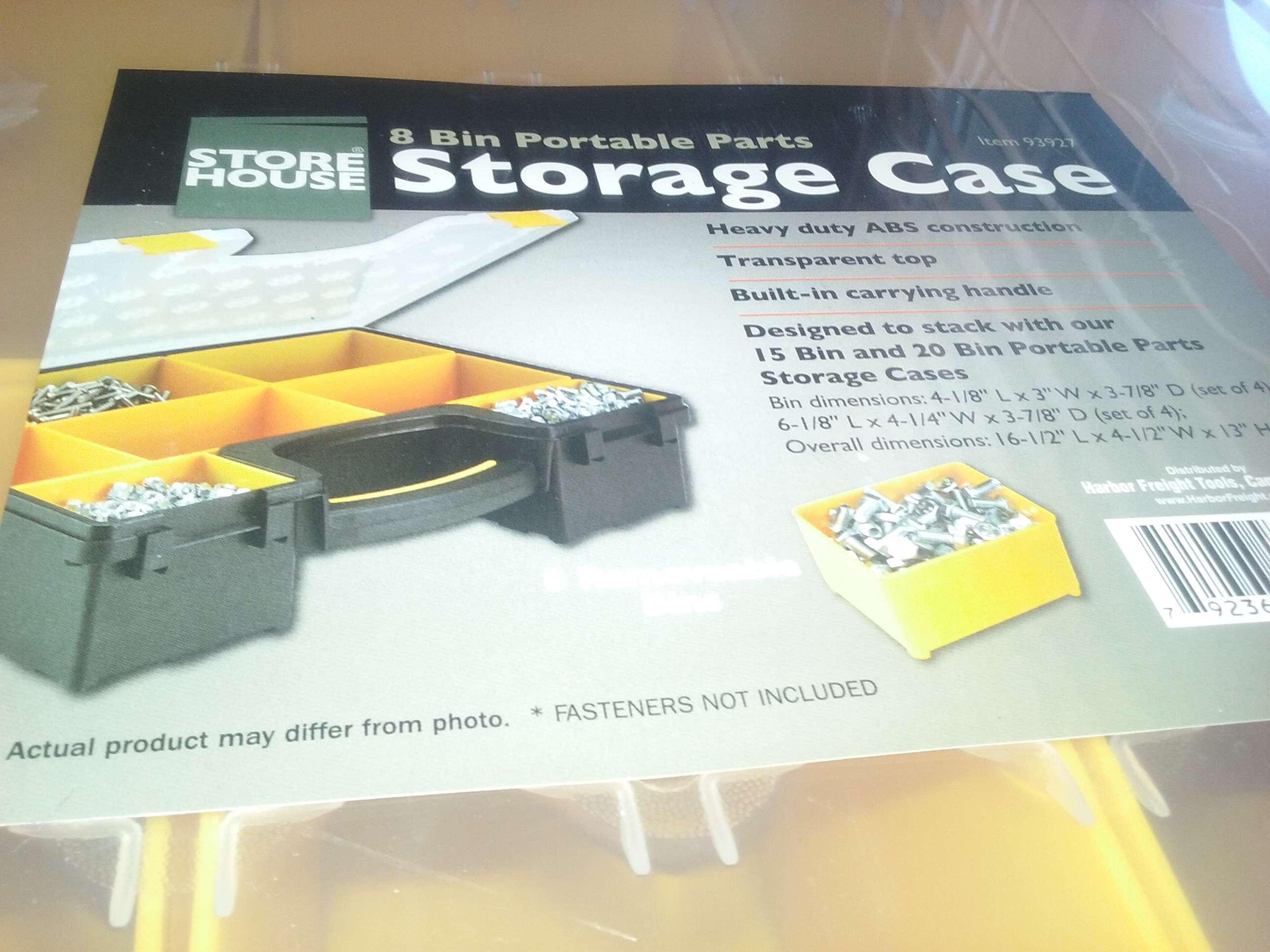 8 Bin Portable Parts Storage Case