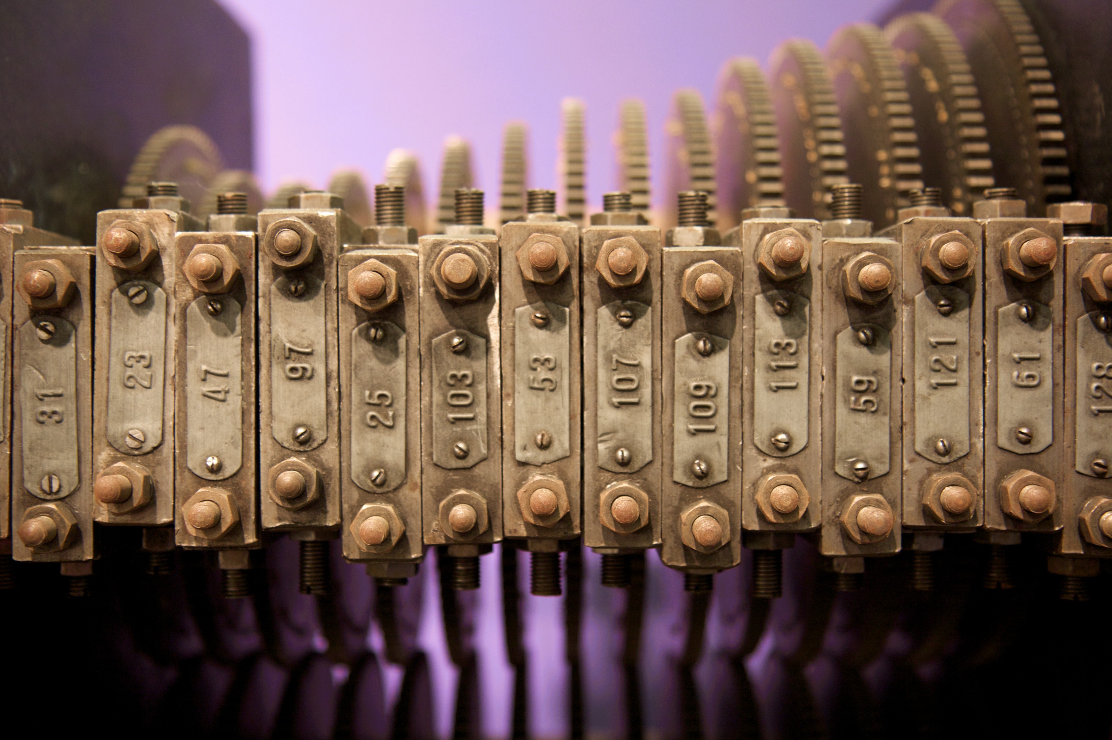 Some of the moduli in the gear sieve