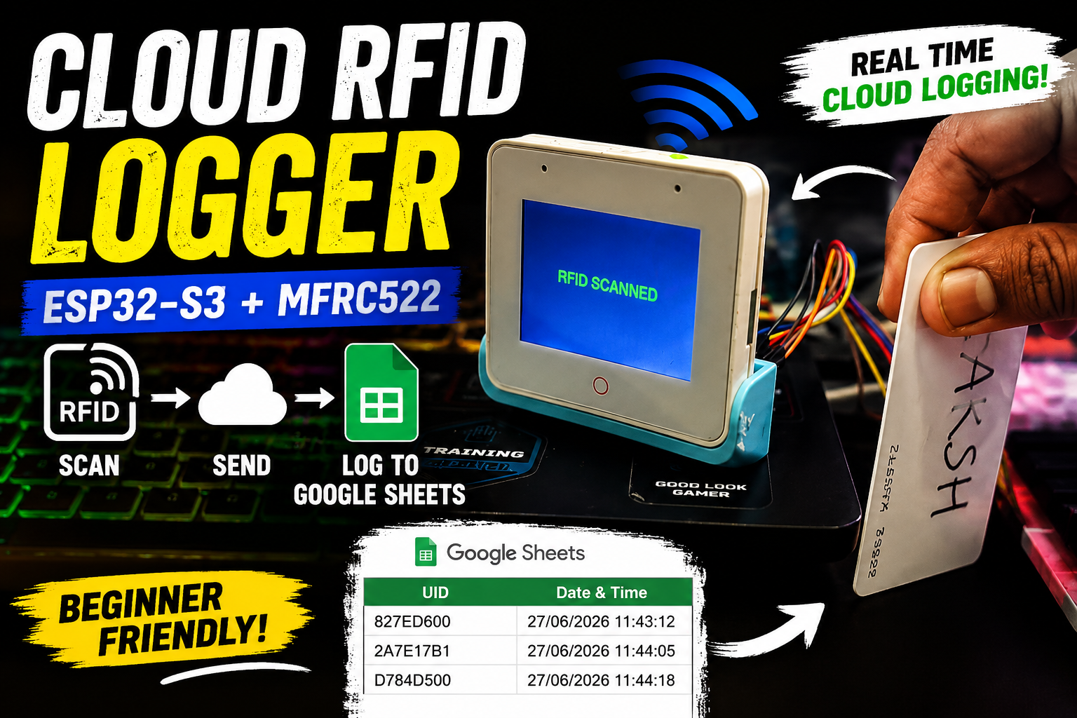 Build a Cloud-Based RFID Logger Using ESP32-S3-BOX | Details | Hackaday.io