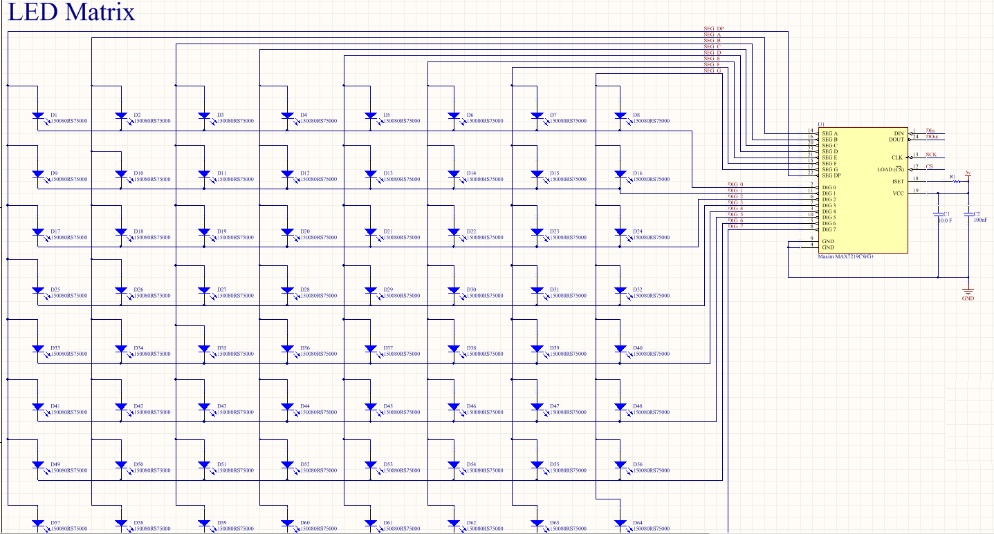 ledelse generelt Teasing PCB Layout - Side Panel - 64 LED Matrix | Details | Hackaday.io