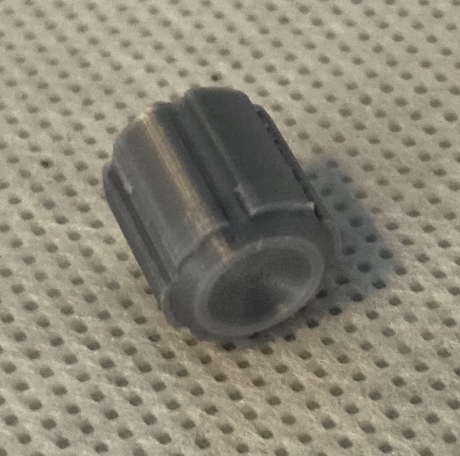 Small 3D printed potentiometer knob replacement