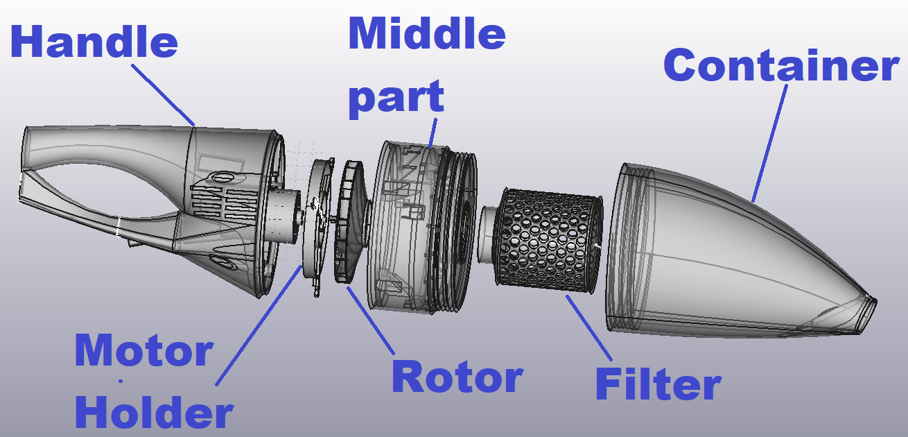 Gallery 3D Printable Vacuum Cleaner Hackaday io