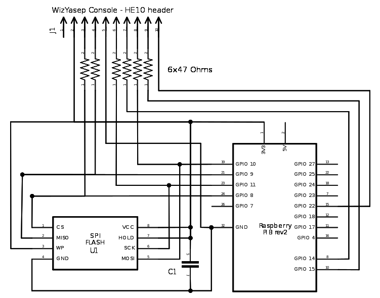 Spi Serial Flash Programmer Schematic Drawing