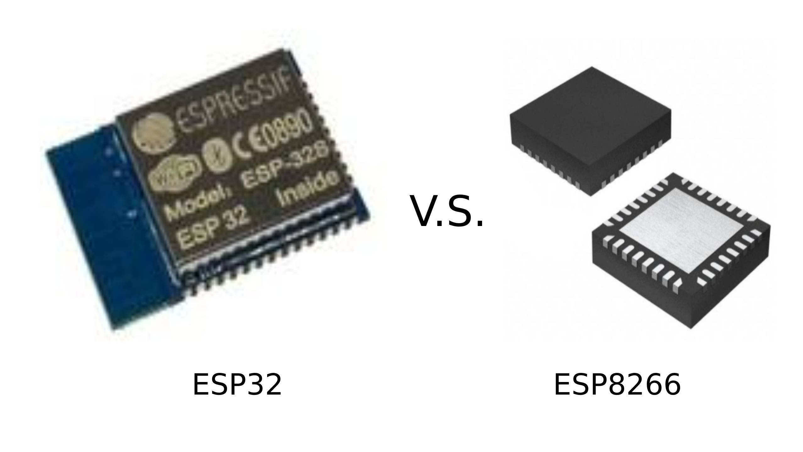 Difference between ESP8266 and ESP32