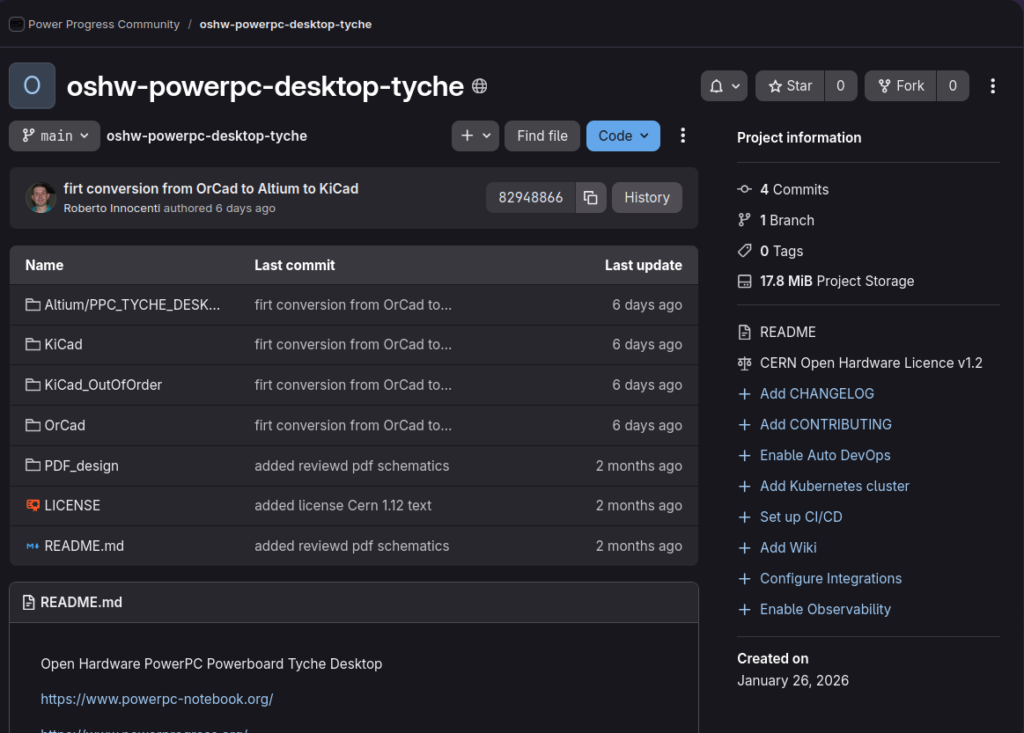 GitLab Powerboard Tyche Kicad sources conversion