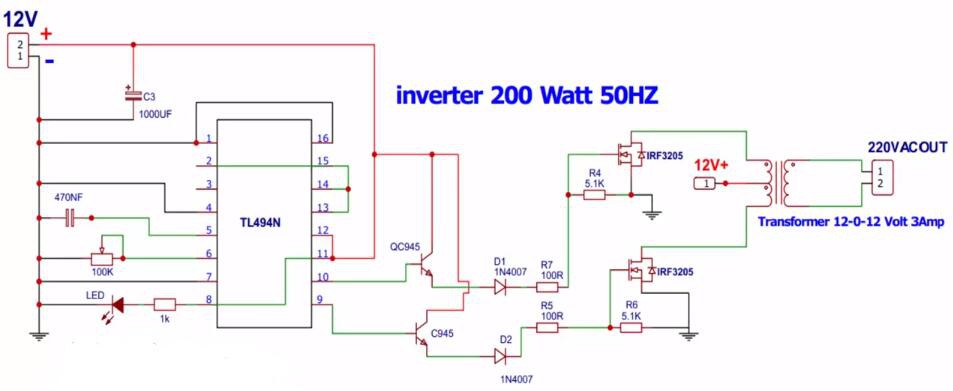Make inverter 12V to 220V, Utsource view | Hackaday.io