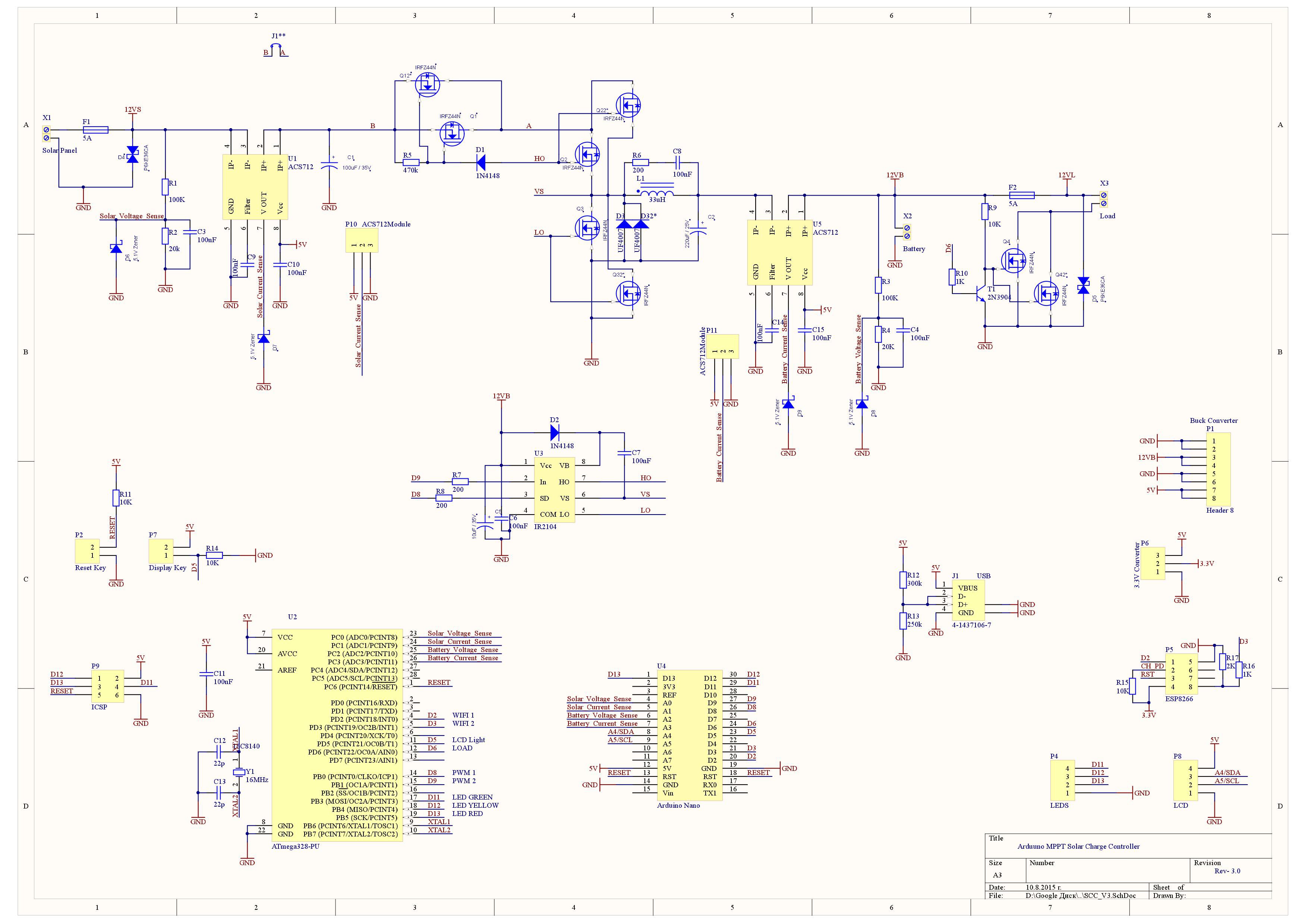 Circuit Diagram Mppt Solar Charge Controller