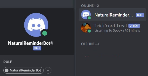 Reminder bot discord команды