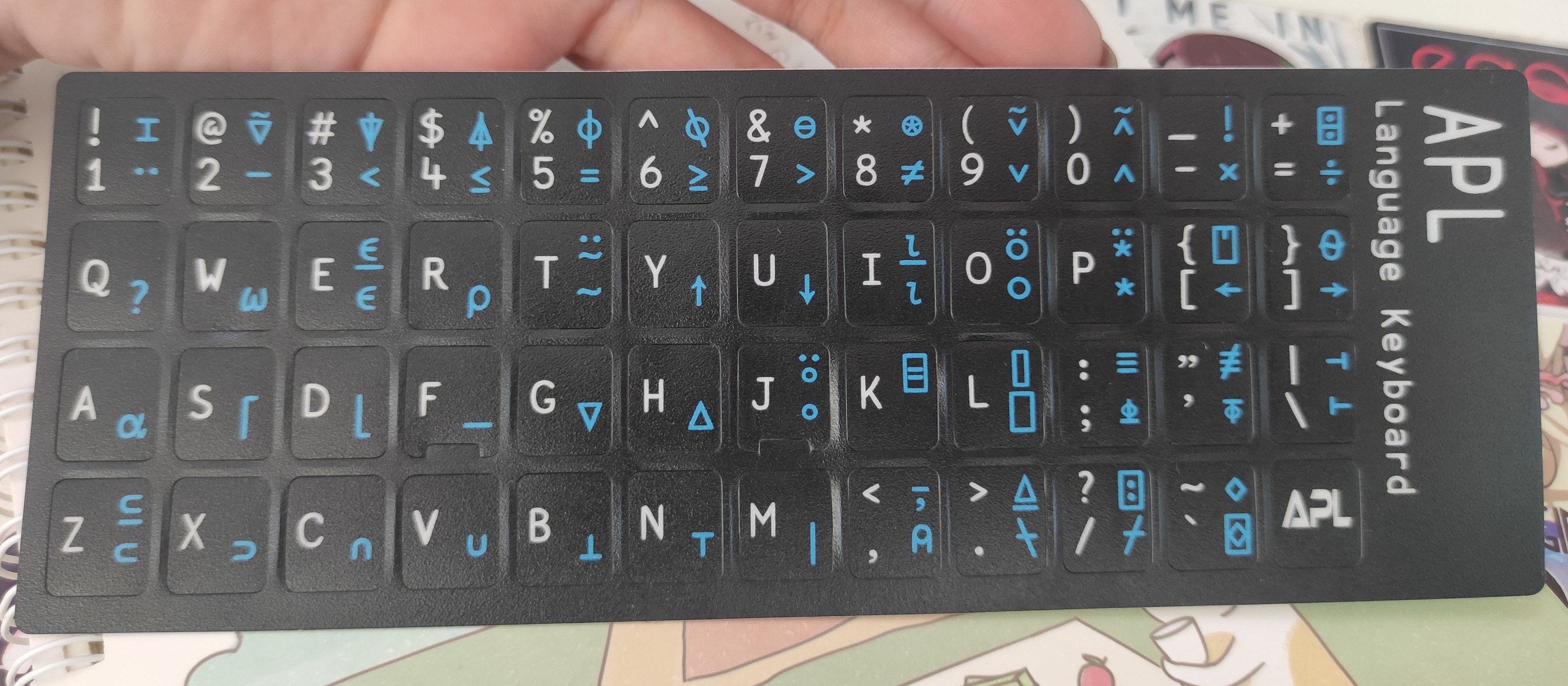 Gallery | APL Language Keyboard Sticker Set | Hackaday.io