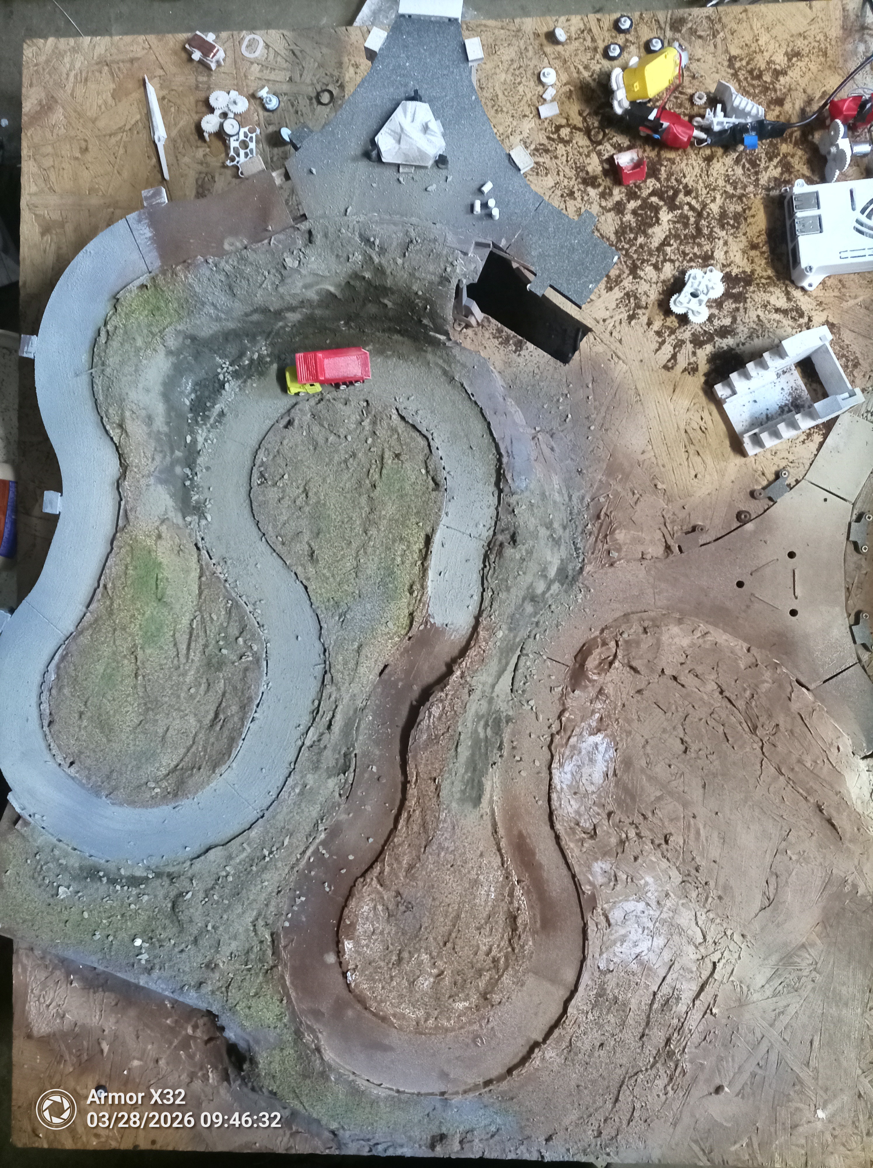 Quarry test polygon — top view Quarry test polygon — top view