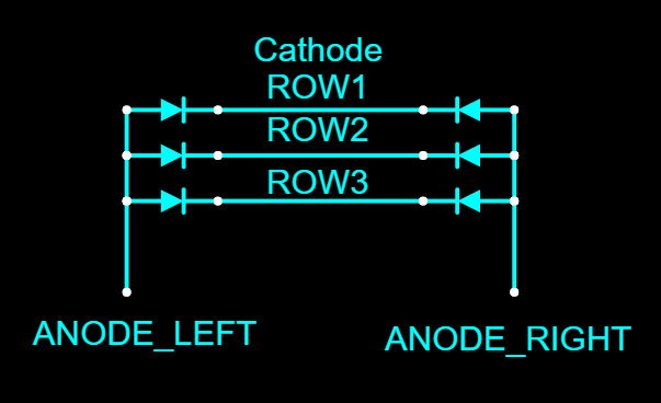 Backlight LED layout