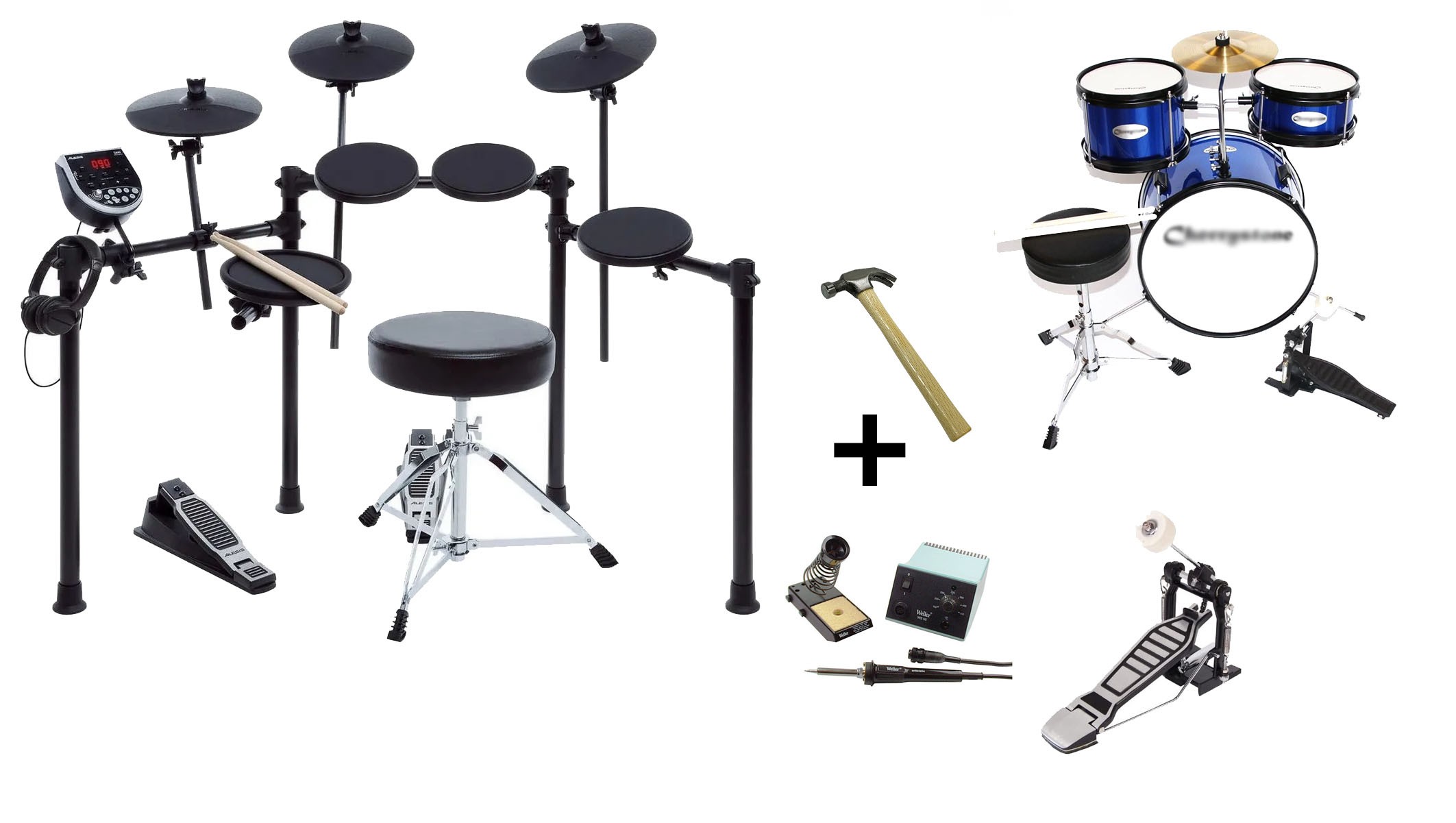 set up the mt power drumkit 2 work with the alesis trigger io