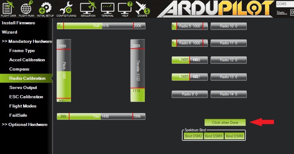 Calibrate APM 2.8 using Mission Planner rjrobotics007 Hackaday.io