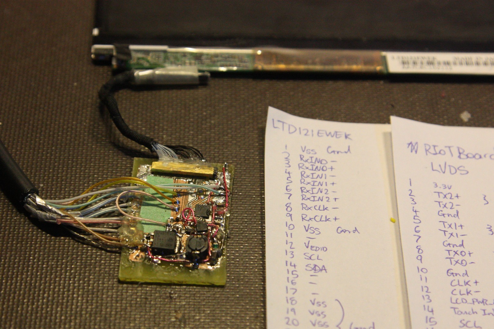 Common LVDS laptop panel pinouts, Details