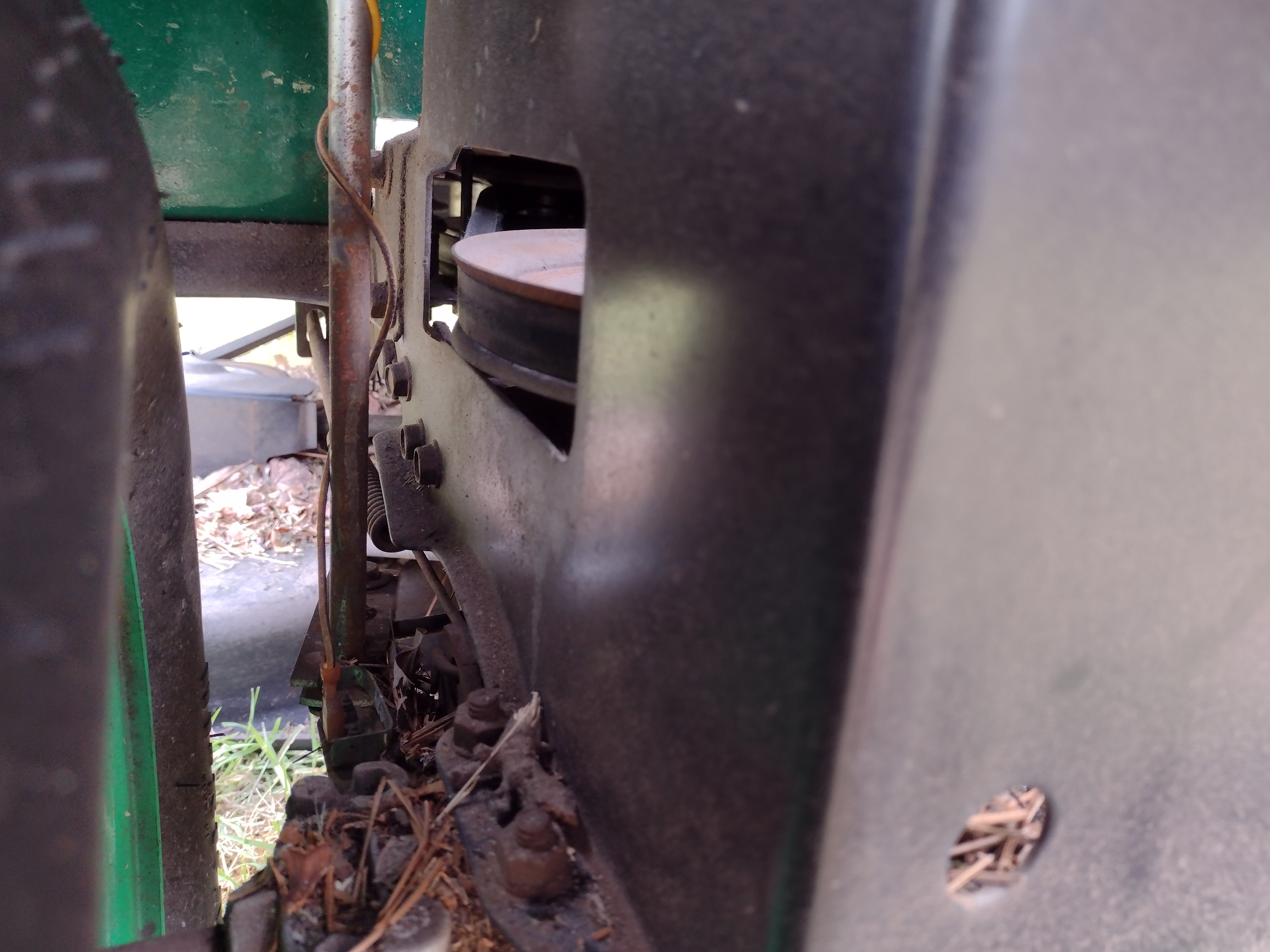 My adventure in changing a failing drive belt on a mower | mcu_nerd