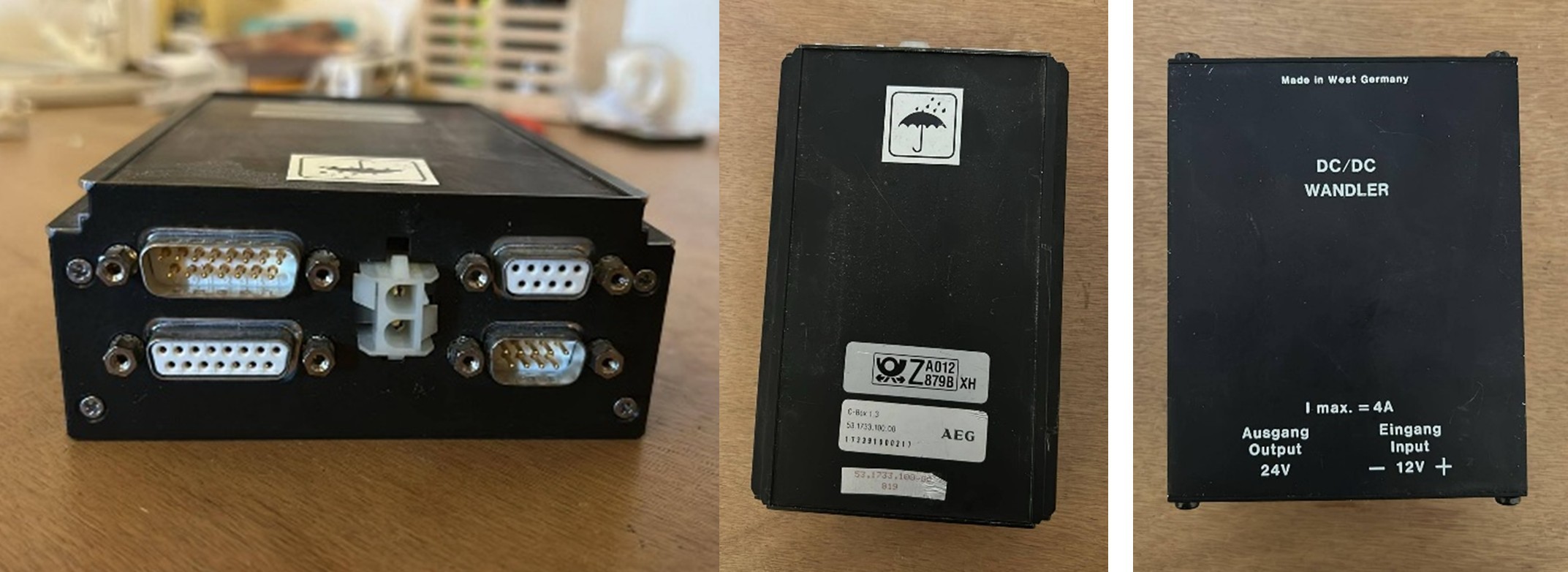 AEG C-Net carryfax modem (left) & Power supply (right).