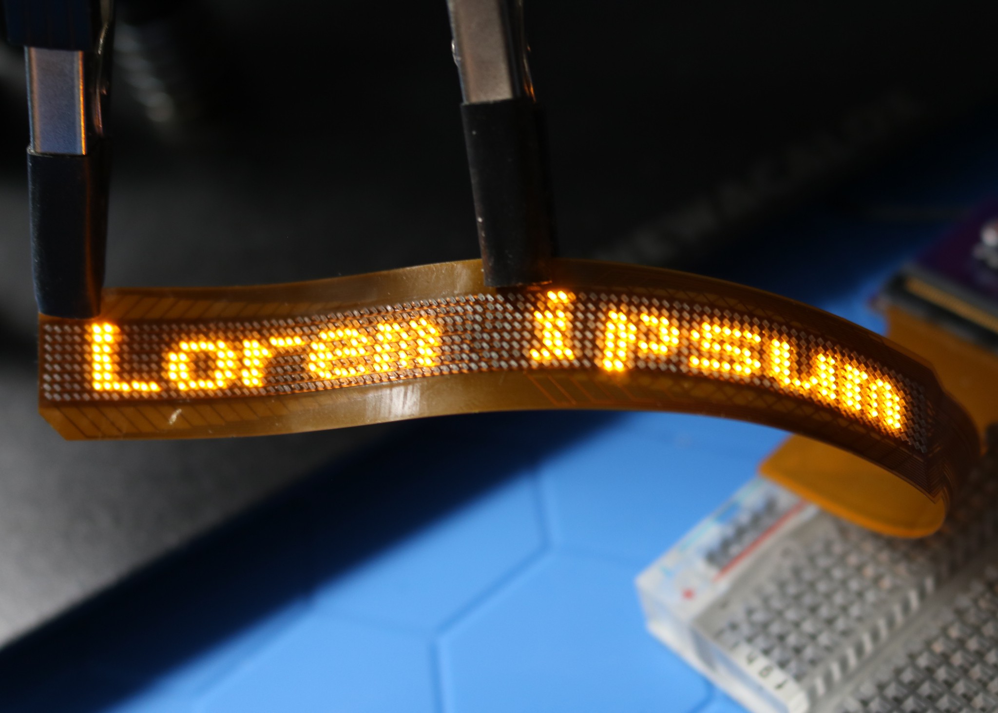 Miniature flex-PCB LED display | Hackaday.io