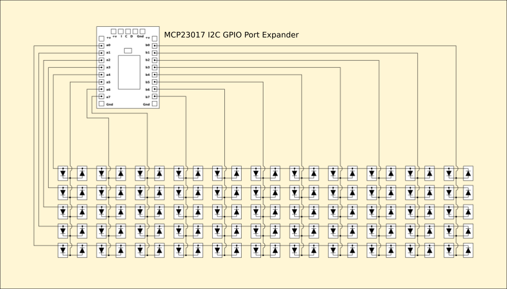 Mcp23017 e so схема