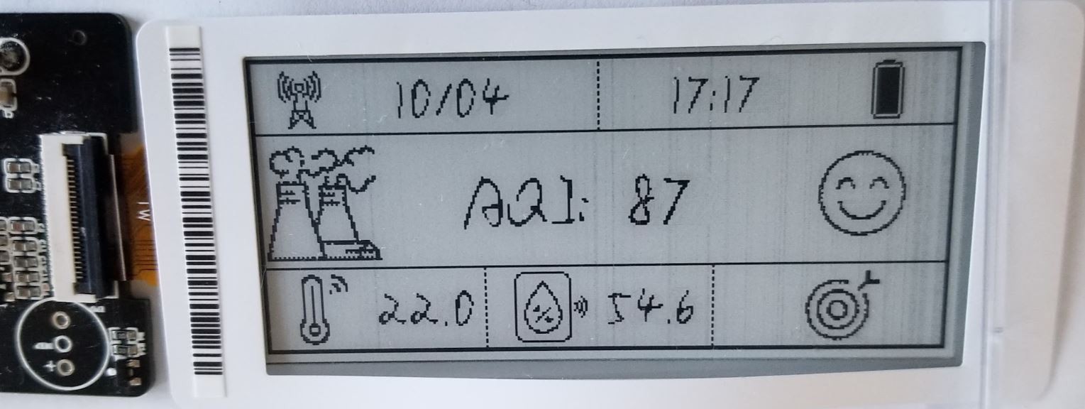 SL101US LoRaWAN Temperature and Humidity Sensor with E-paper