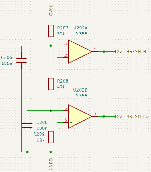 Threshold level setting schematic