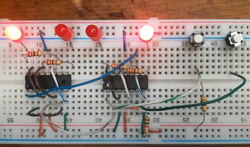 Contador de 0 a 15 con Flip Flop | Hackaday.io