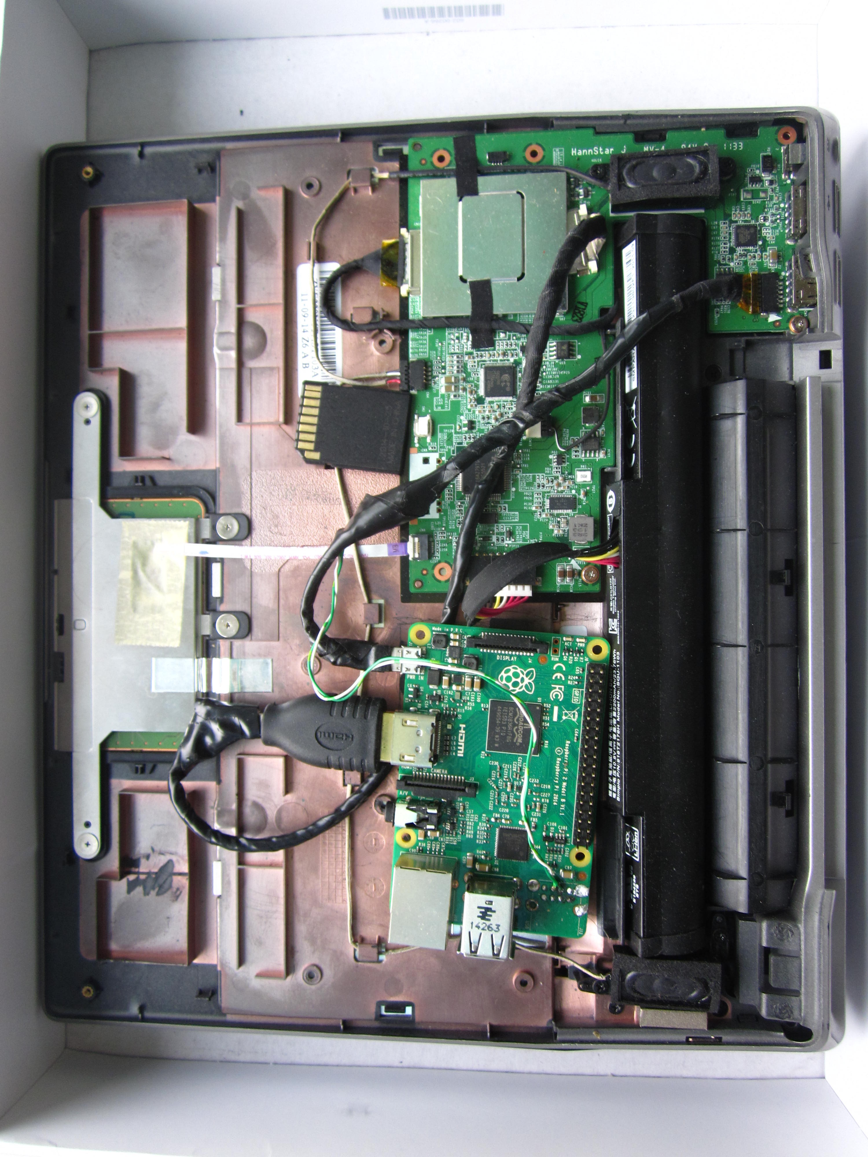 Gallery Raspberry Pi Laptop Using A Lapdock Hackaday Io