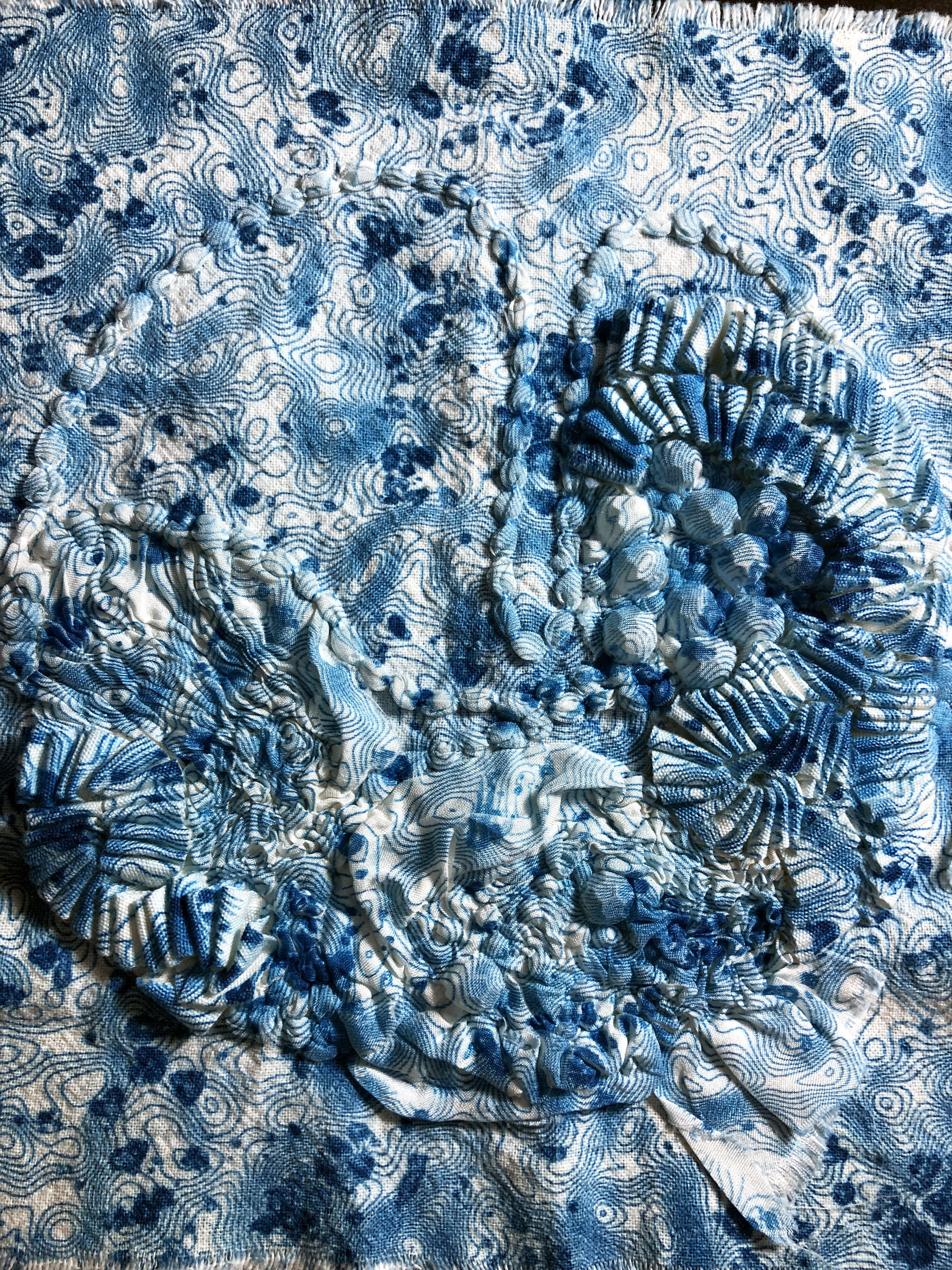 laser dye + embroidery