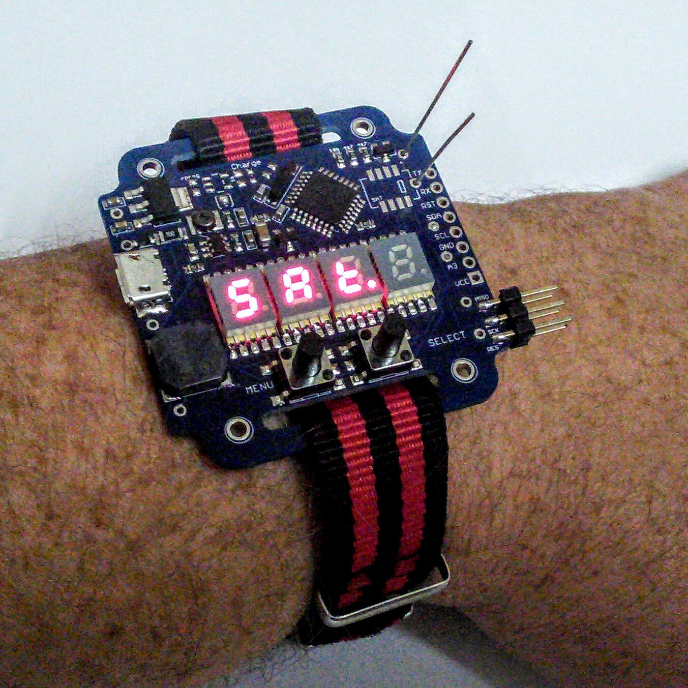 Supercapacitor powered arduino LED wrist watch | Arduino led, Arduino ...