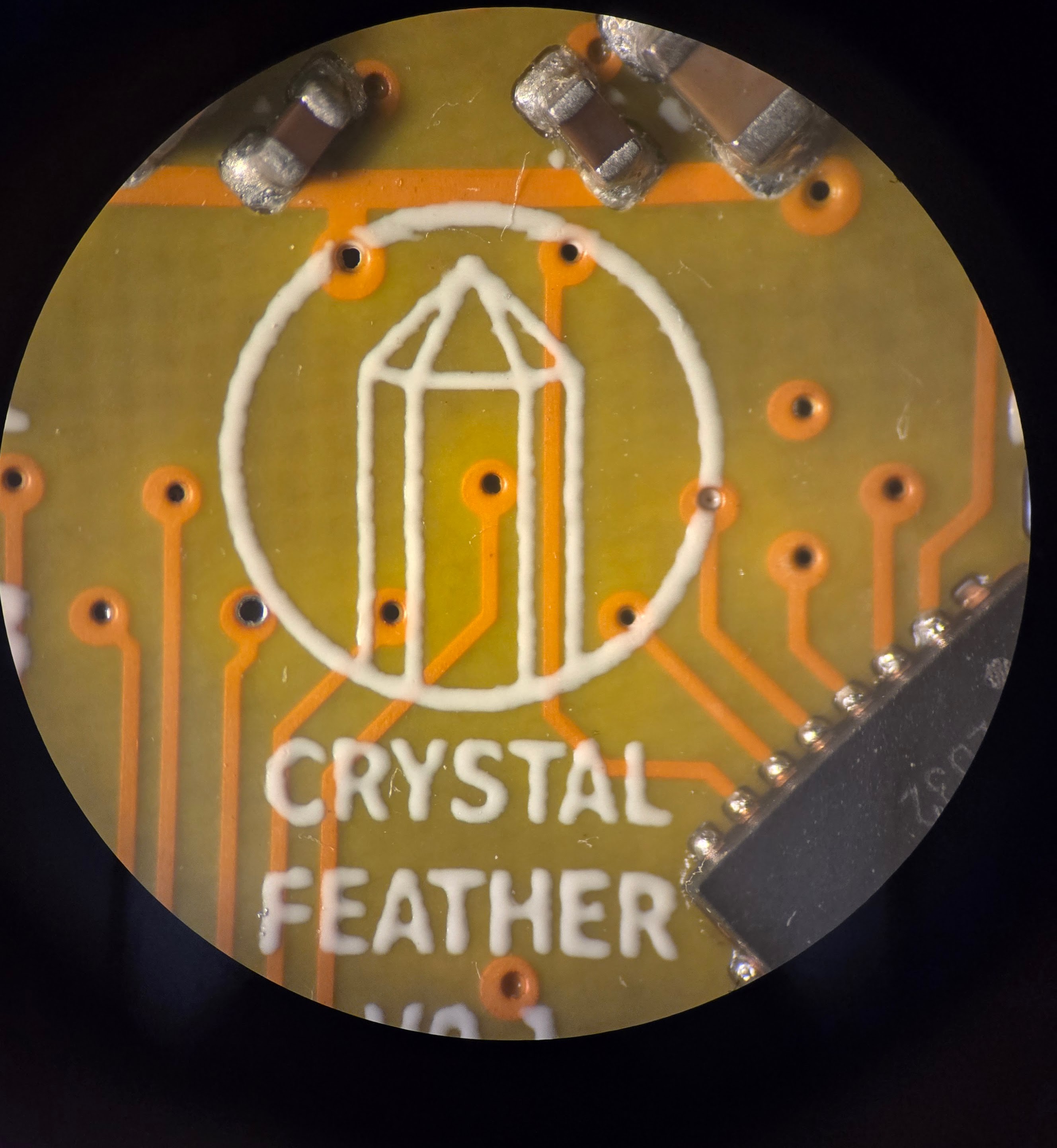 silkscreen logo closeup