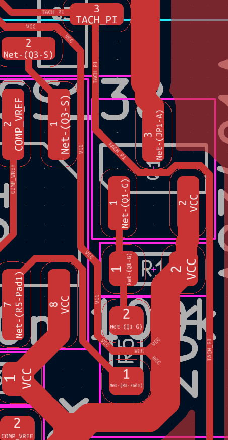 Updated trace routing around output MOSFET Updated trace routing around output MOSFET