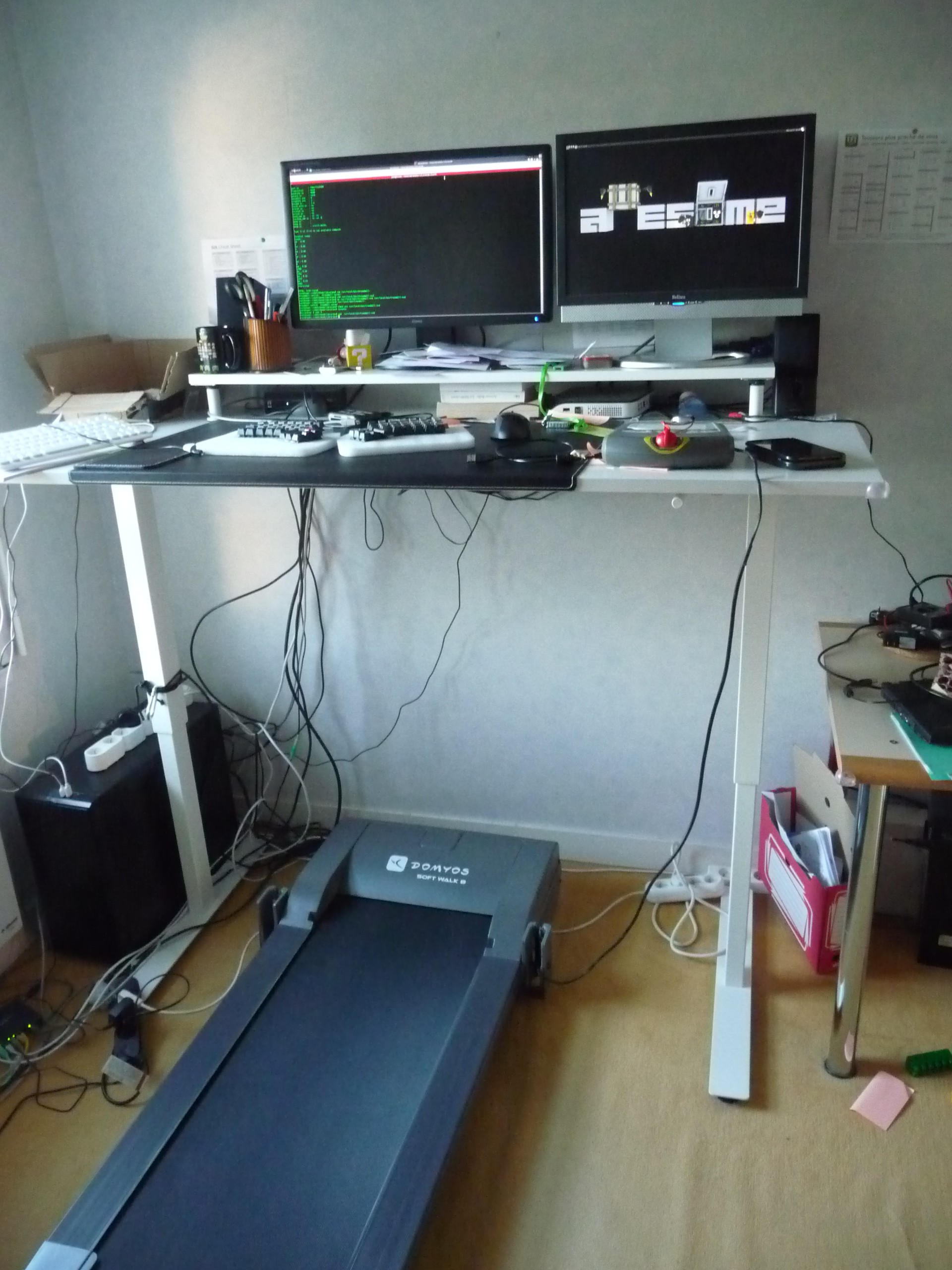 Keyboard Controlled Treadmilldesk Hackaday Io