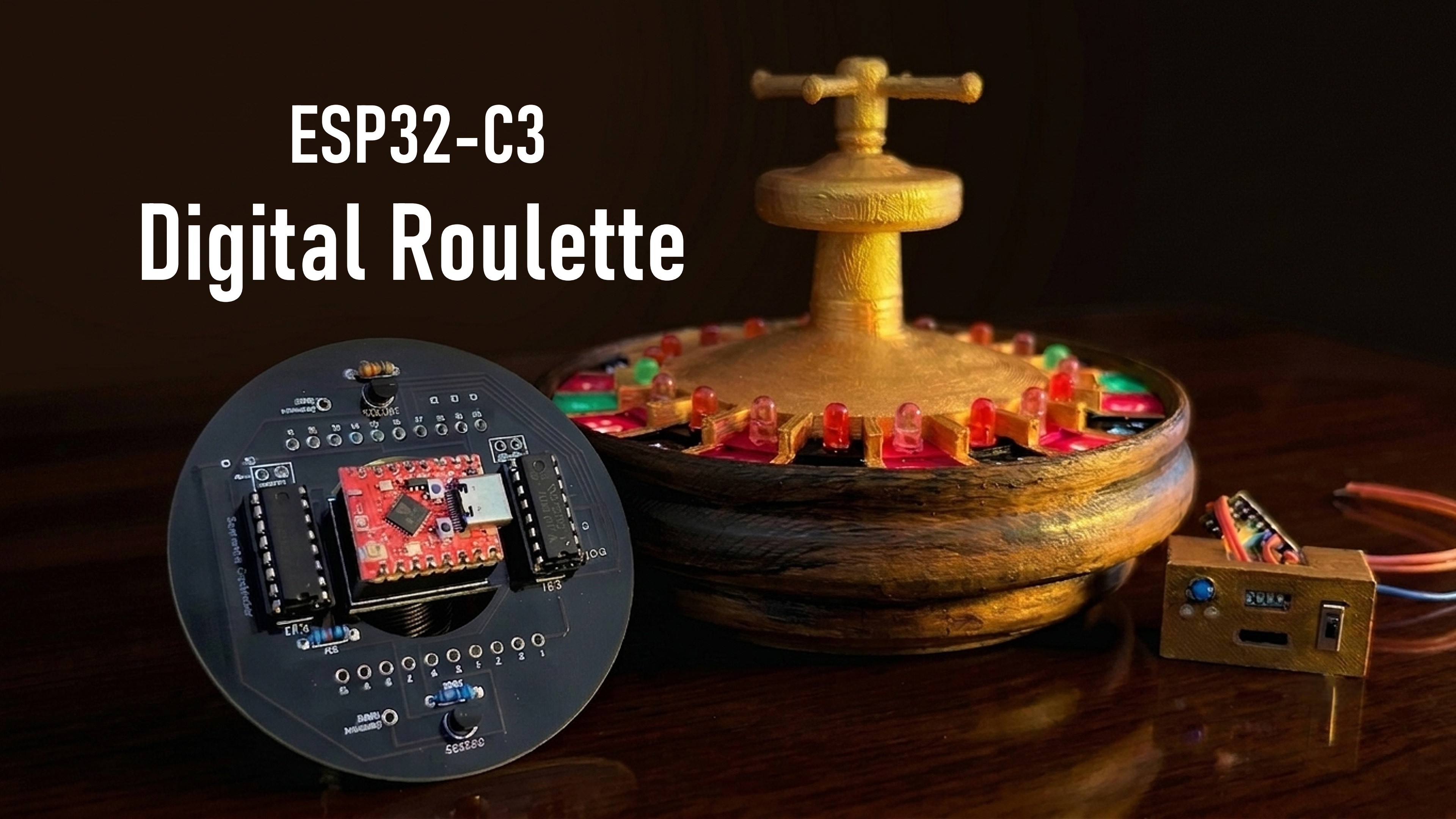 Gallery | DIY 3D Printed LED Roulette Wheel | ESP32 C3 Proje | Hackaday.io