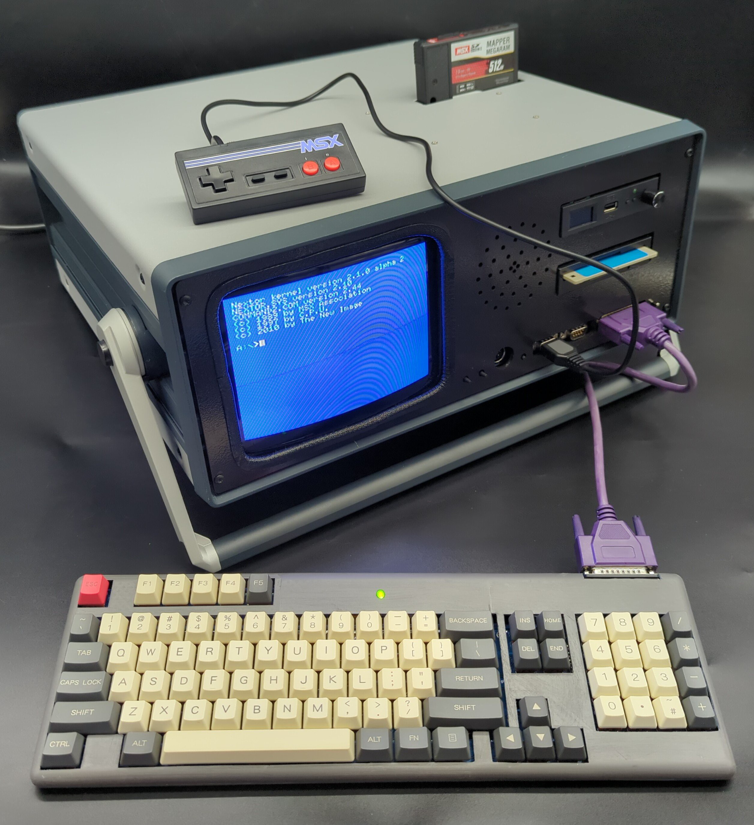 Gallery The MEGA Omega MSX2 Portable Computer Hackaday io
