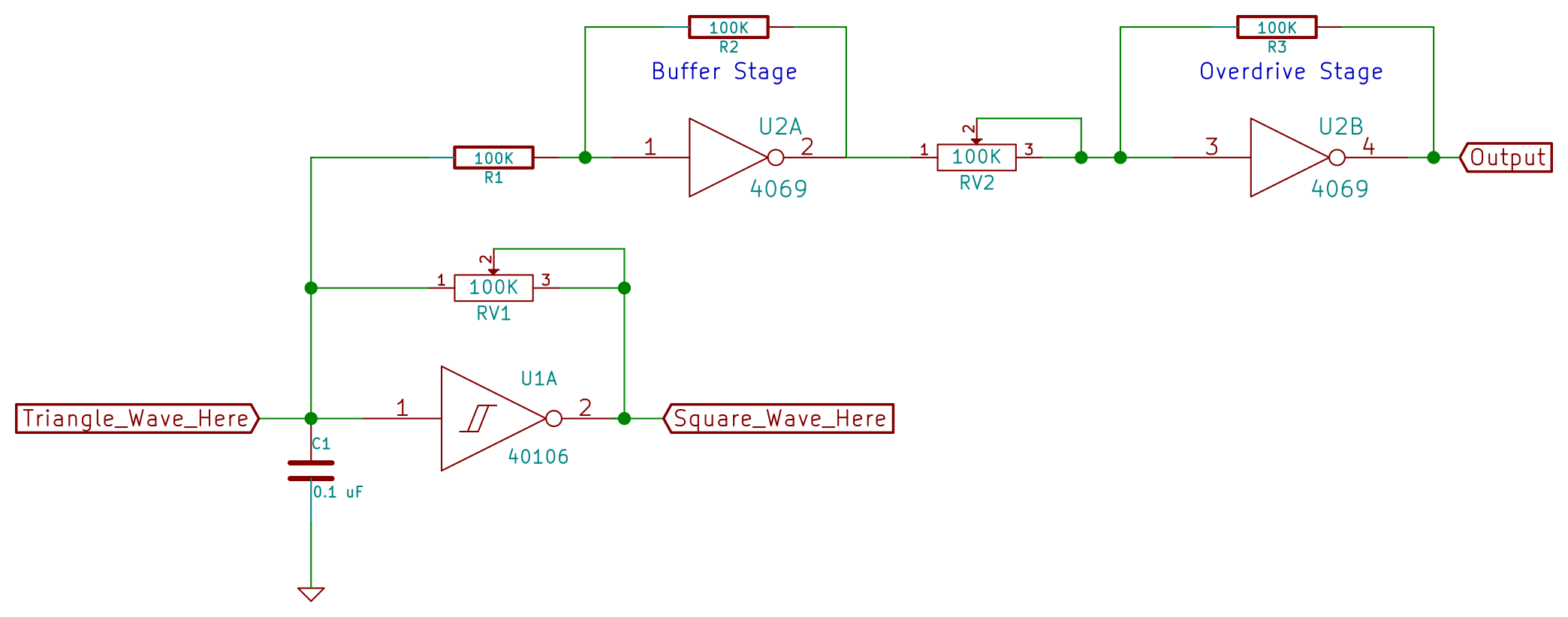 Cd40106 схема включения