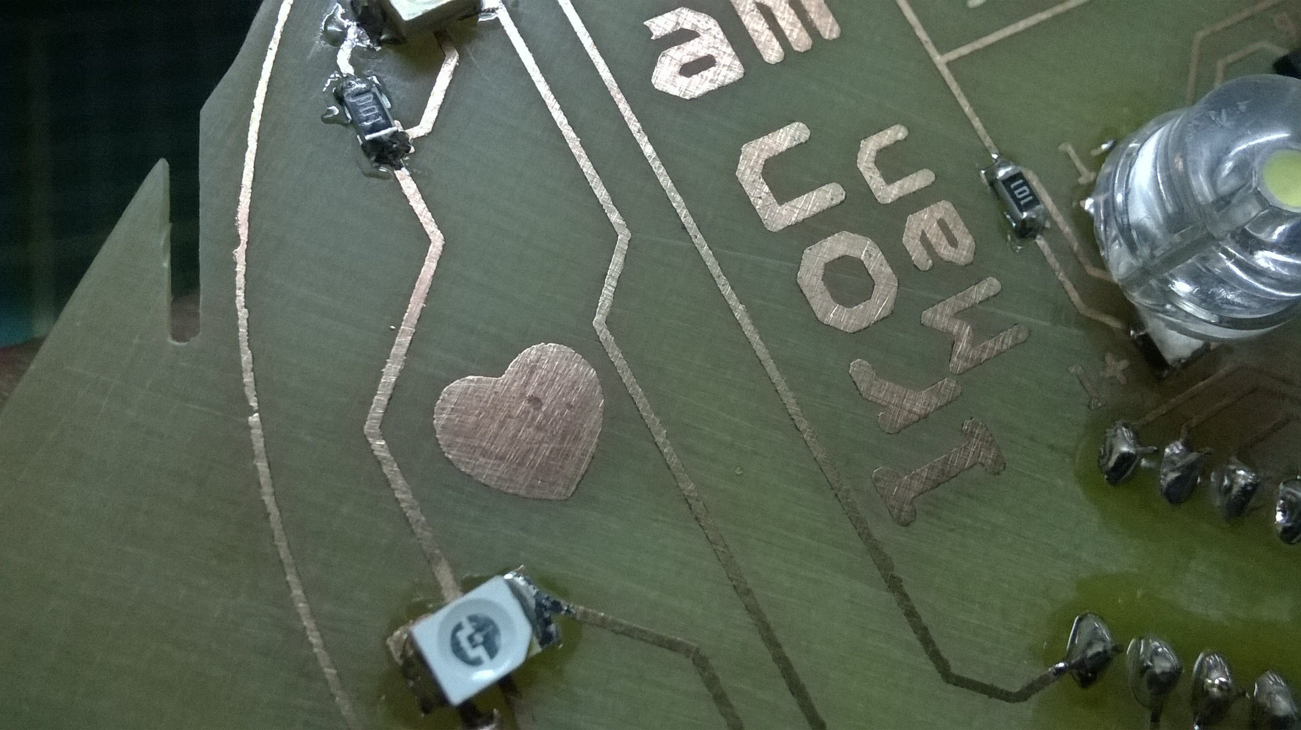 Board soldered