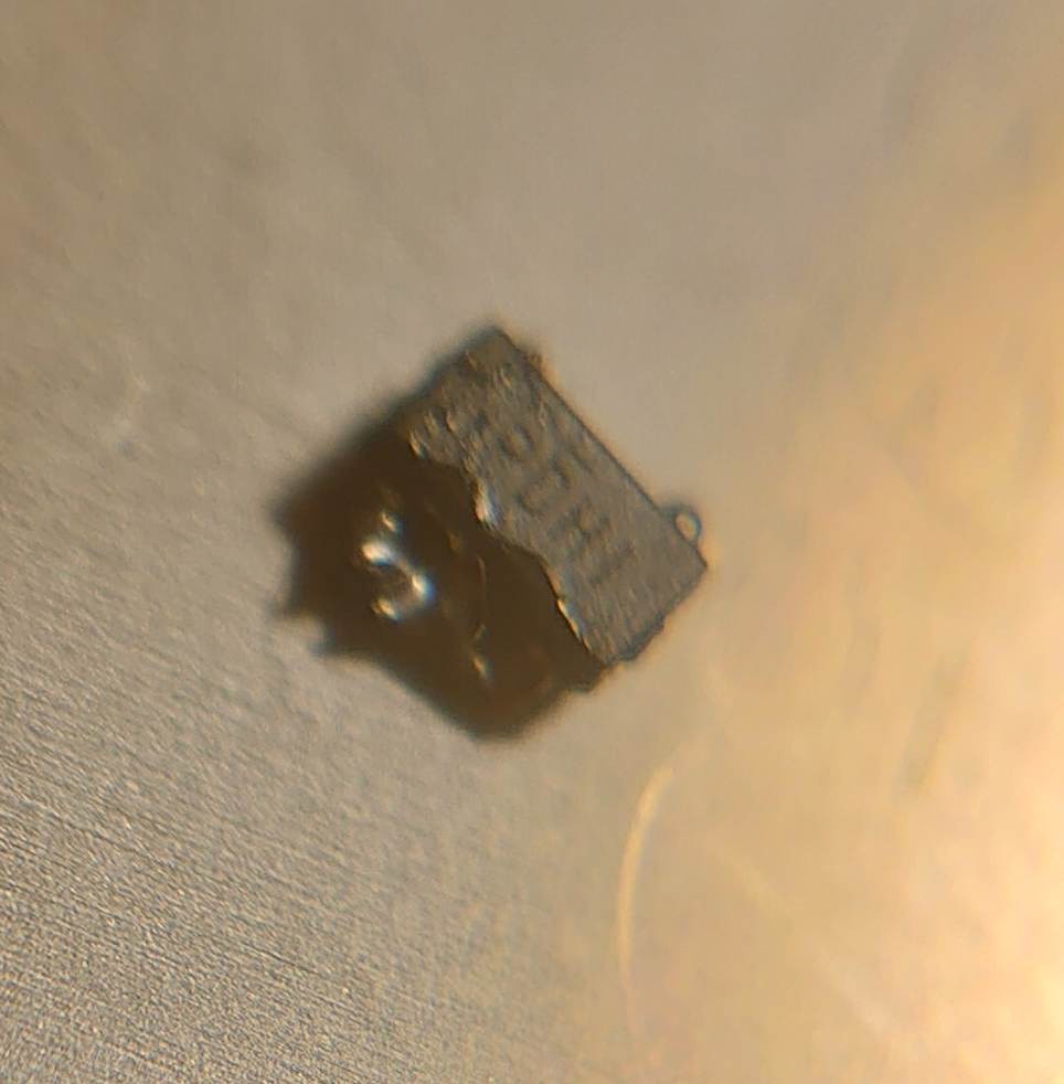 TPS3828 removed from the board