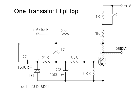 t flip flop transistor schematic