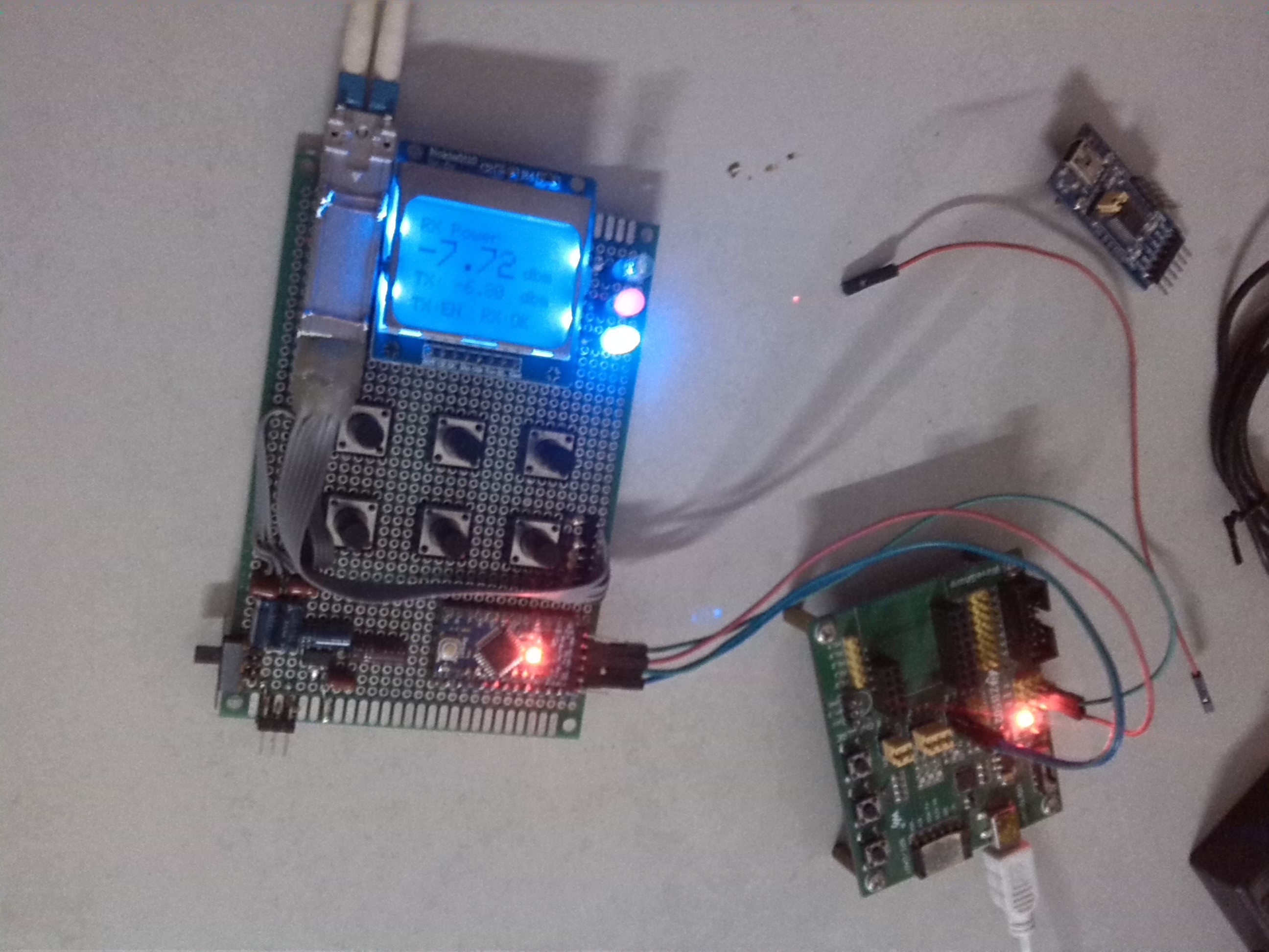 DIY optical power meter with SFP module and Arduino idea