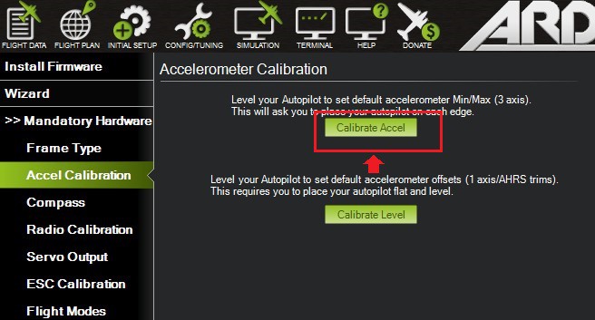 Calibrate APM 2.8 using Mission Planner rjrobotics007 Hackaday.io