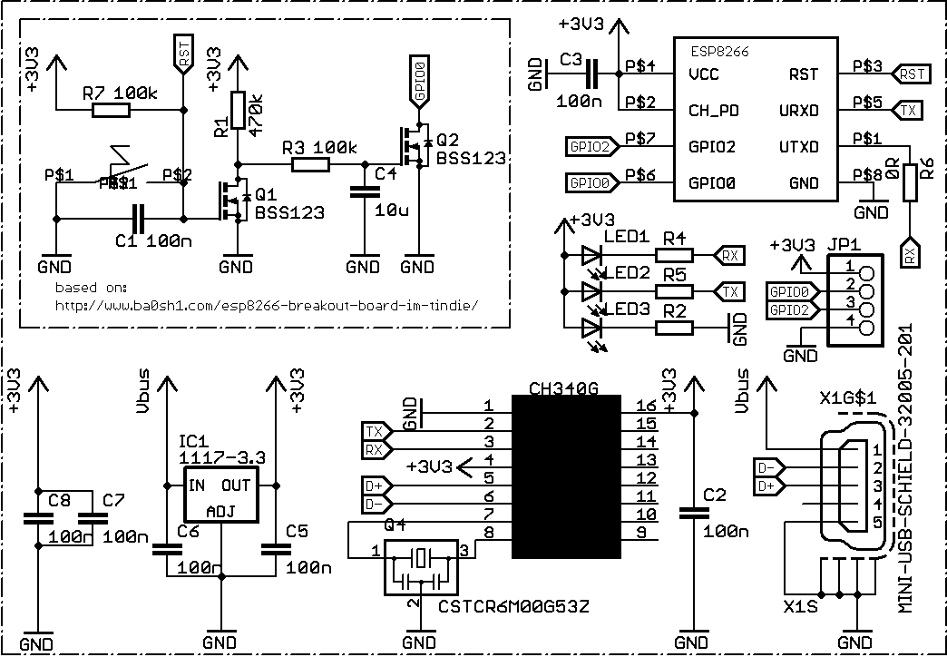 Esp8266 Esp-01 Schematic